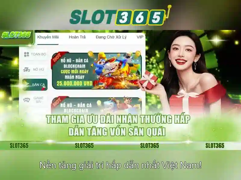 Trải nghiệm các trò chơi slot trên Slot365
